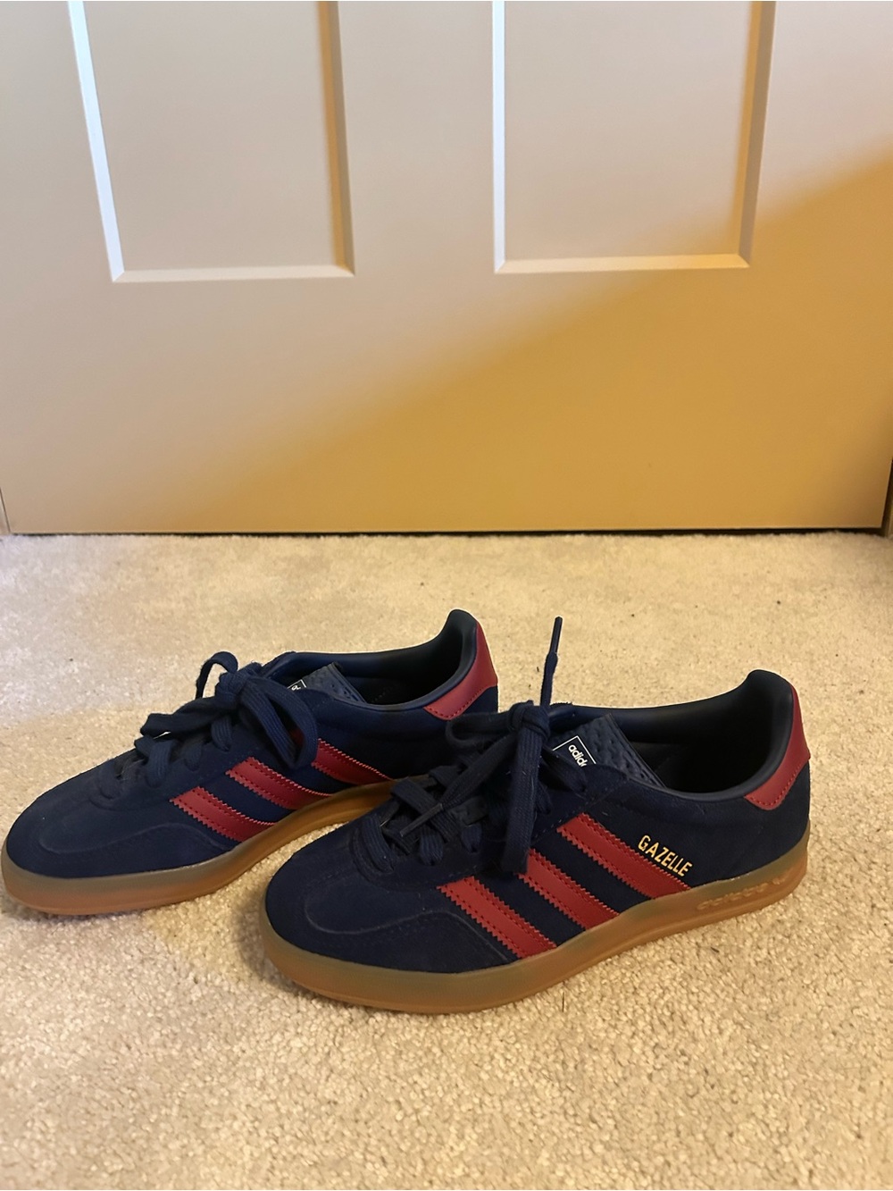 Adidas Gazelle Navy & Red Sneakers